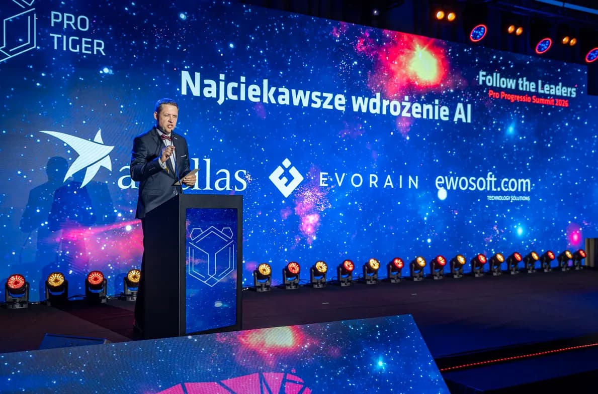 The “Most Interesting AI Implementation” category presented on the gala stage