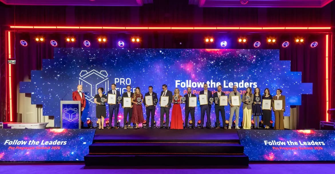 Nominees and winners of Pro Progressio Summit 2026 on stage